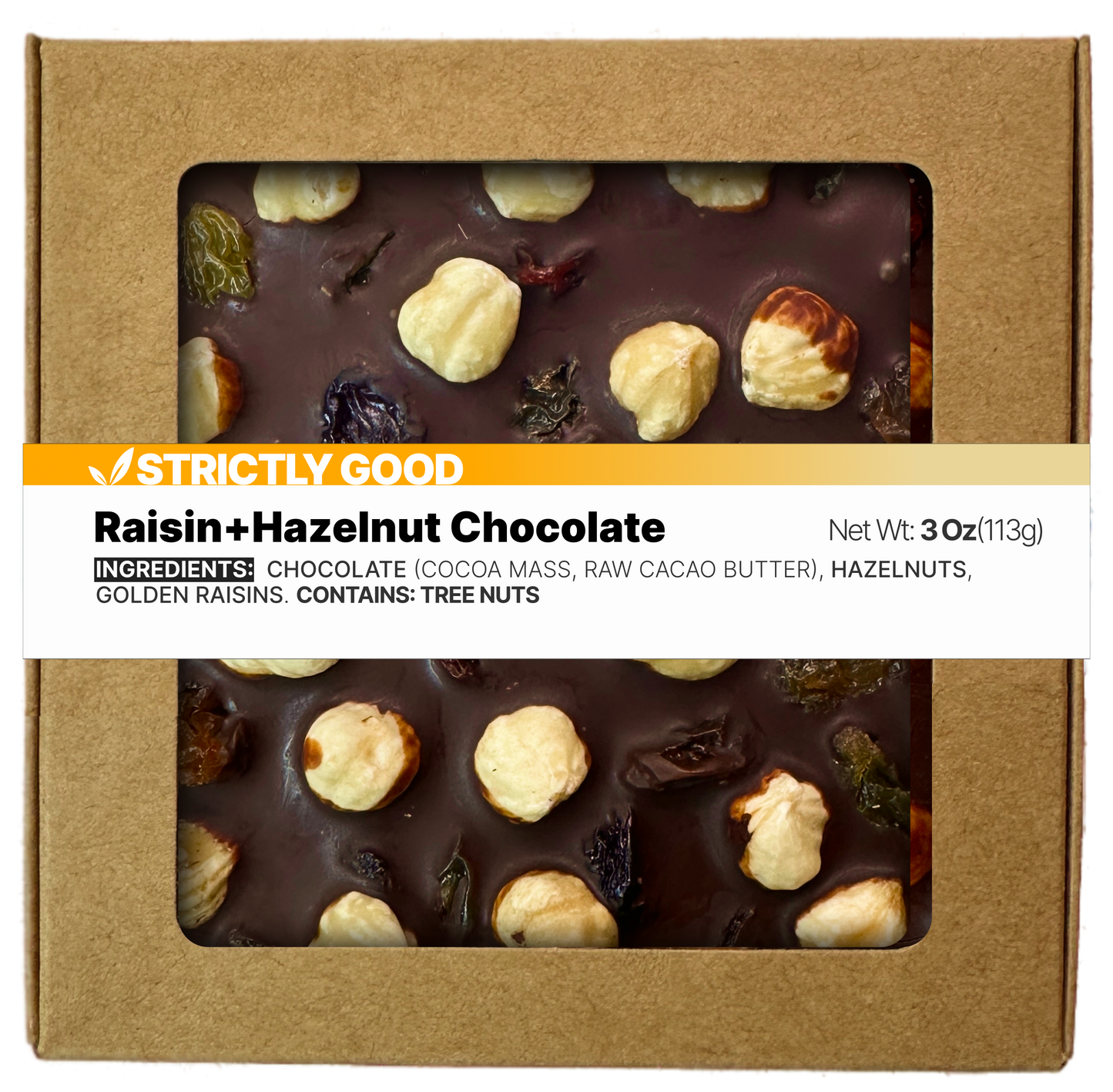 RAISIN + HAZELNUT CHOCOLATE